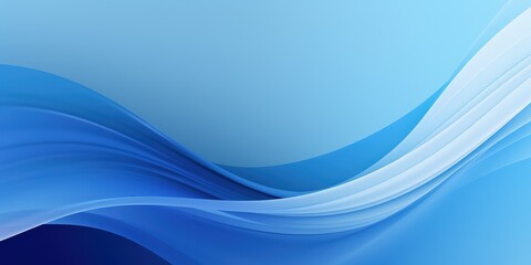 Abstract Blue Waves Background