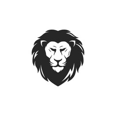 Lion head template Logo design with creative vector illustration editing.