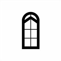 Classic simple window logo icon design.