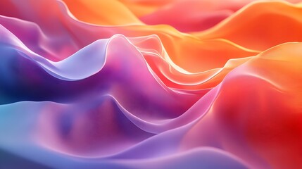 Obraz premium Mesmerizing Tertiary Color Blend A Captivating 3D Rendered Digital Gradient