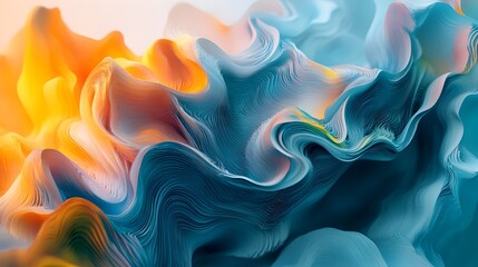 Striking Tertiary Color with Dynamic 3D Geometric Shapes