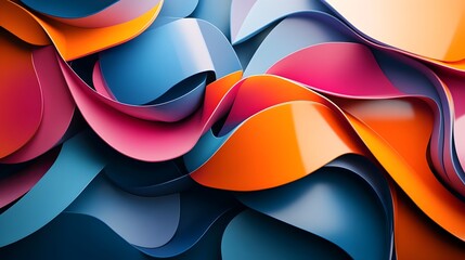 Striking Tertiary Colored Modern 3D Rendered Poster with Bold Typography