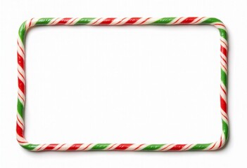 Christmas Candy Cane Border, Perfect for Holiday Designs 