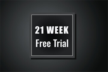 21 week free trial banner design. 21 weeks free banner background
