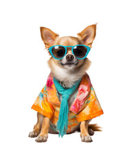 The smiling dog in sunglasses is perfect for pet-related designs, summer-themed content, and animal loving social media posts