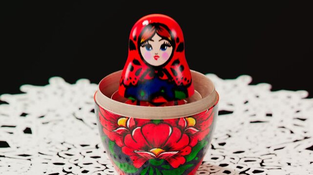 Traditional Russian Matryoshka Doll Animation Inside Look At Handmade Wooden Toys