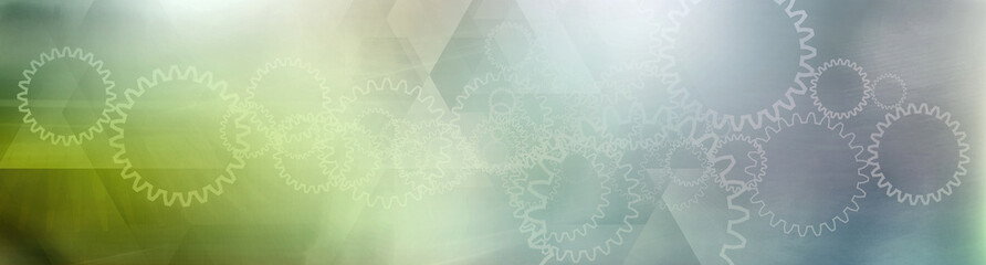 industrie fertigung produktion wirtschaft zahnrad grafik verlauf team technik banner