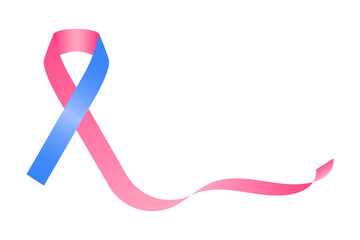 Vector illustration of Pregnancy and infant loss awareness ribbon on transparent background