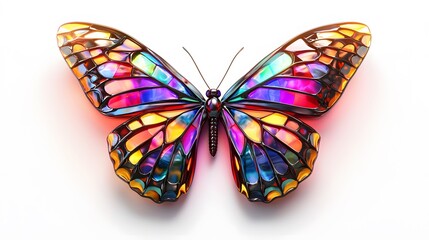 Colorful Glass Butterfly.