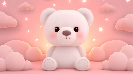 Obraz premium Baby Seamless Background White And Gray Colors.