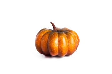 Orange pumpkin isolated on a white background