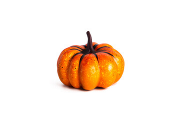 Orange pumpkin isolated on a white background