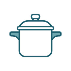 pressure cooker icon vector design template simple and clean