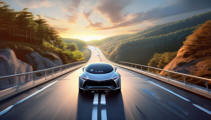 Autonomous Driving Car with Digital Speedometer