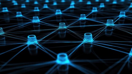 Abstract Network of Connected Cylinders