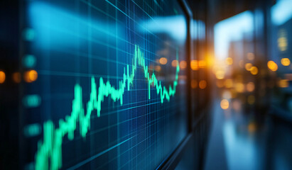 stock market candlestick chart pattern design, business financial growth