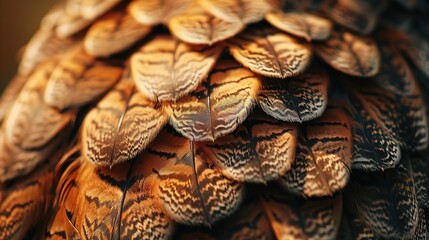 Fototapeta premium Feather pattern wallpaper