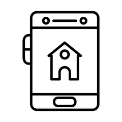 Home app line icon