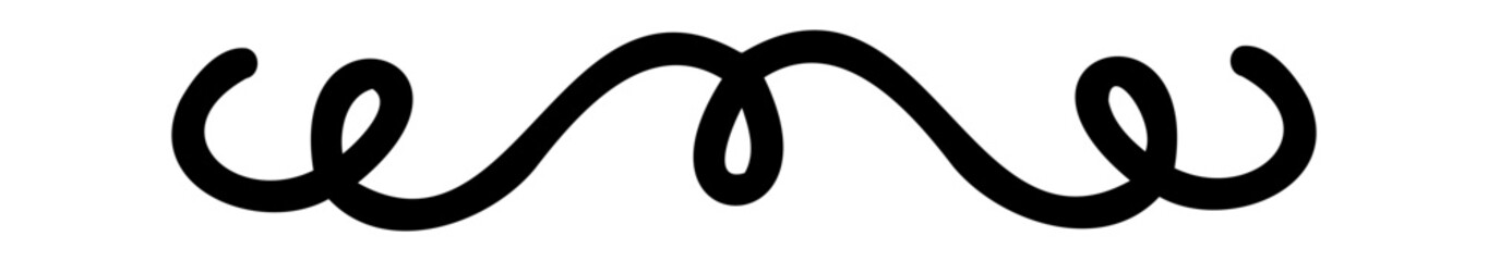 Vintage text dividers. Decorative sketch elements. Vector hand drawn divider clipart