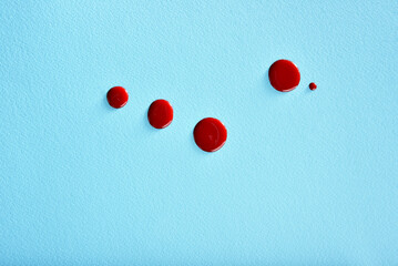 Abstract pattern circle skyblue and red dot