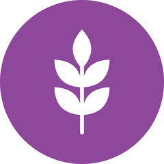 Organic Products glyph circle icon