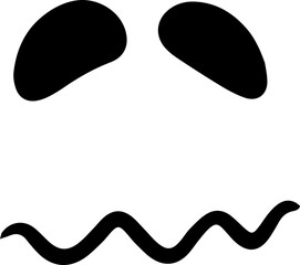 scary face halloween doodle
