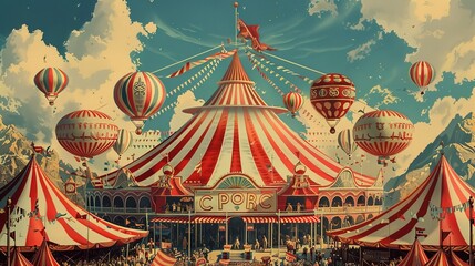 Circus poster wallpaper