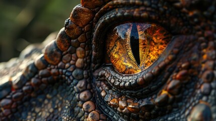 Fototapeta premium Eye of the dinosaurs.