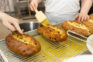 Bäckerei rosinen Backwaren kuchen backen