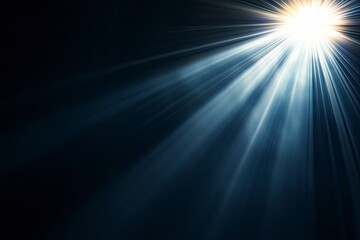 Sun Light Overlay. Sun rays overlay. Sun rays light isolated on black background, overlay design. transparent sunlight special lens light effect. abstract lens flare light over black background , ai