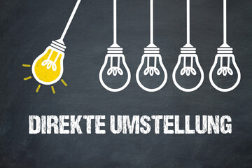 Fototapeta premium direkte Umstellung 