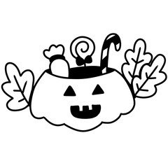 Jack o'lantern candy