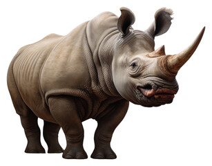 Fototapeta premium PNG Smiling rhino wildlife animal mammal.
