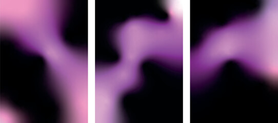 Colourful dark bright background gradient. Collection abstract liquid background.