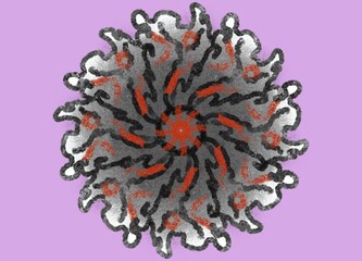 illustration of a ornament