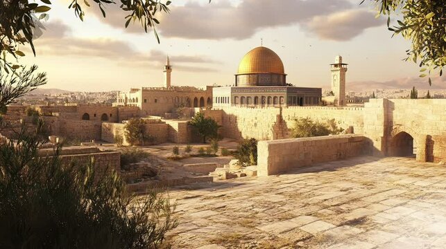 dome of rock with view