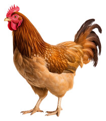 Fototapeta premium PNG Brown skinny chicken poultry animal fowl.