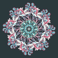 ornamental round lace ornament