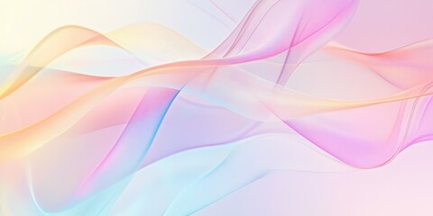 abstract background with smooth pastel-colored lines and light background