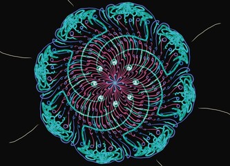 abstract fractal design