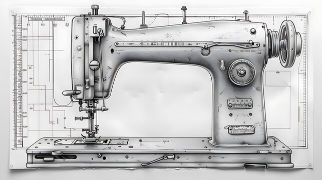 「Sewing Machine Diagram」の写真素材 | 76件の無料イラスト画像 | Adobe Stock