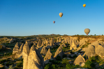 Scenery of Goreme just after sunrise