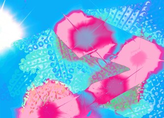 watercolor hand painted background lines