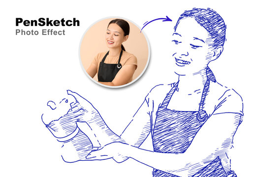 Pen Sketch Photo Effect
