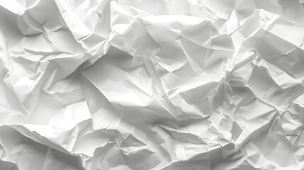 Fototapeta premium Abstract Wrinkled White Paper Texture Background