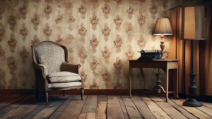 Step back in time with this vintage studio background, perfect for creating visuals that evoke a sense of nostalgia and classic charm. 