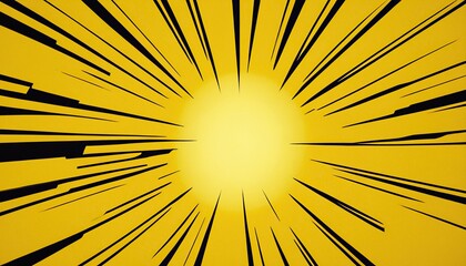 Obraz premium Abstract yellow zoom lines empty background 106