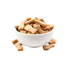 isolated dog food ready to use