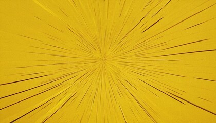 Full Frame Of Vibrant Yellow Comic Zoom Radial Lines Background 25