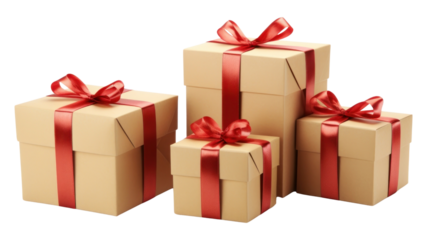 PNG Gift boxes gift ribbon paper.